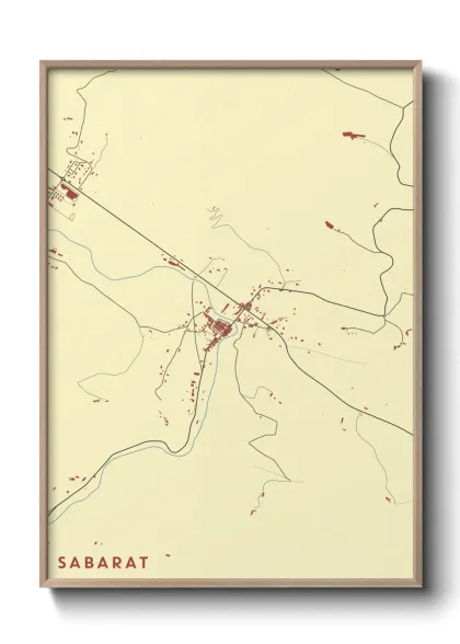 Une affiche de carte sur Sabarat
