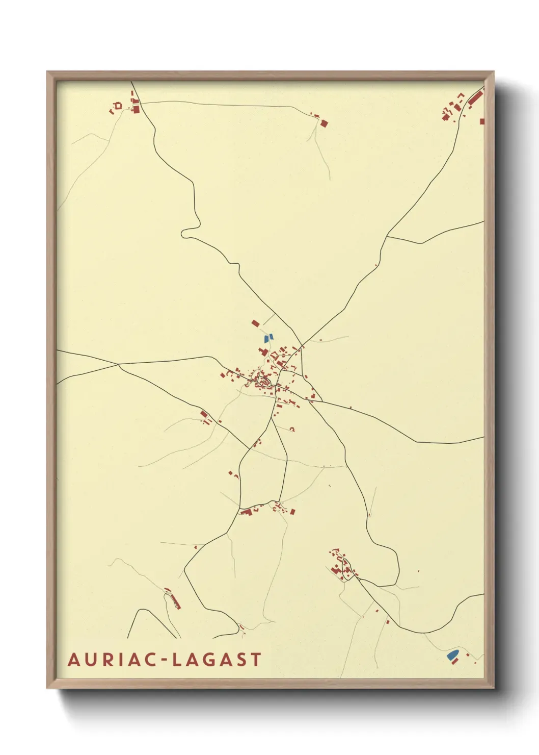 Un poster carteAuriac-Lagast