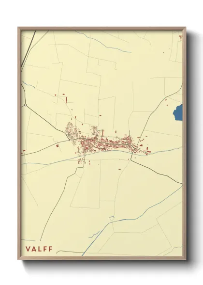 Une affiche de carte sur Valff