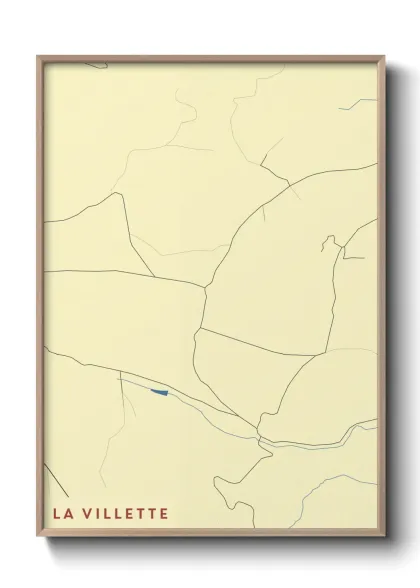 Une affiche de carte sur La Villette