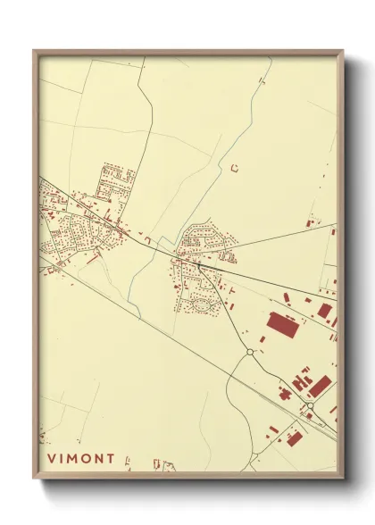 Une affiche de carte sur Vimont