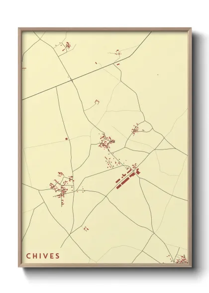 Une affiche de carte sur Chives