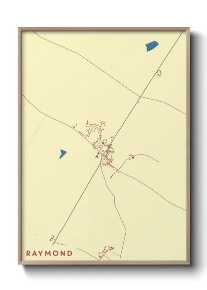 Une affiche de carte sur Raymond