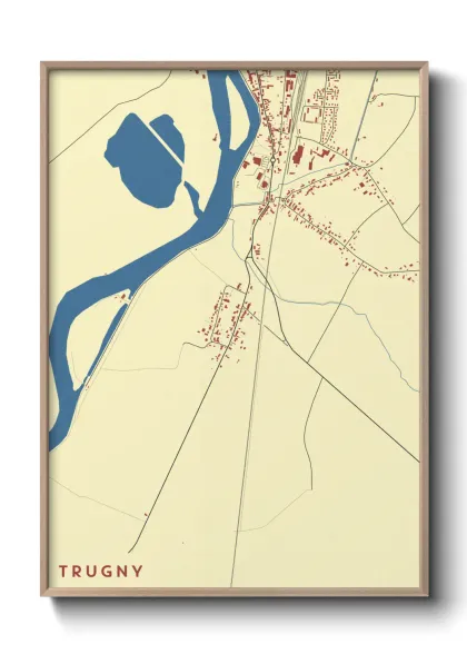 Une affiche de carte sur Trugny