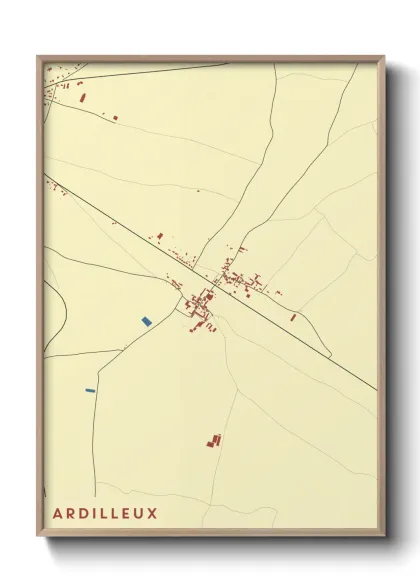Une affiche de carte sur Ardilleux