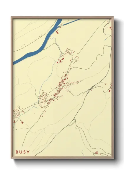 Une affiche de carte sur Busy