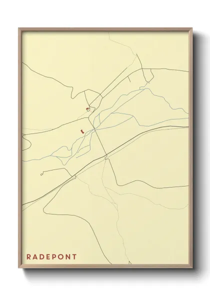 Une affiche de carte sur Radepont