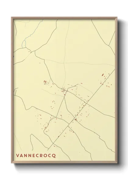 Une affiche de carte sur Vannecrocq