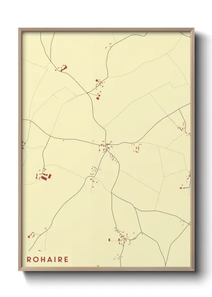 Une affiche de carte sur Rohaire