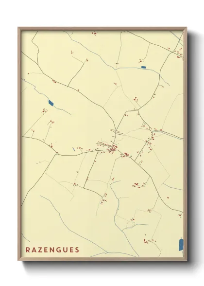 Une affiche de carte sur Razengues