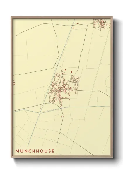 Une affiche de carte sur Munchhouse