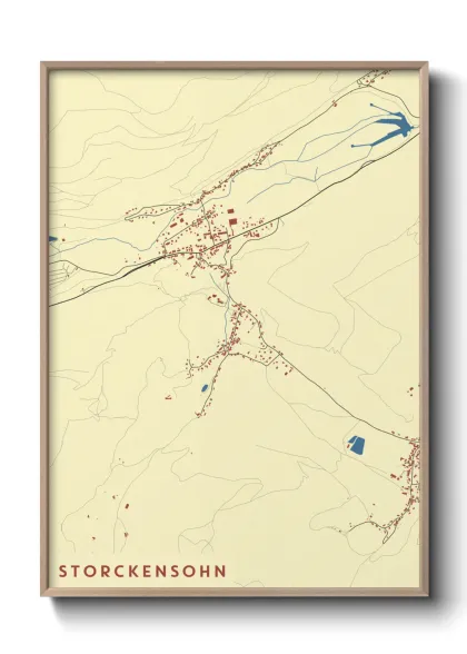 Une affiche de carte sur Storckensohn