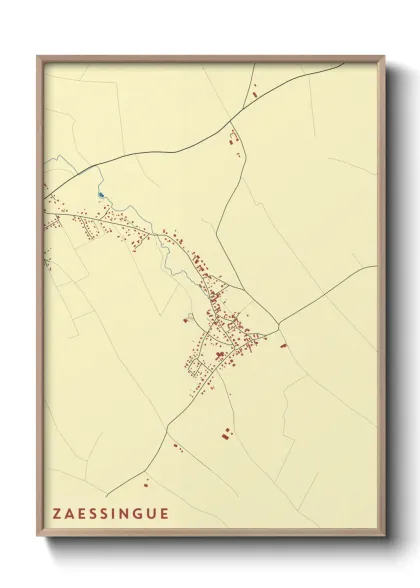 Une affiche de carte sur Zaessingue
