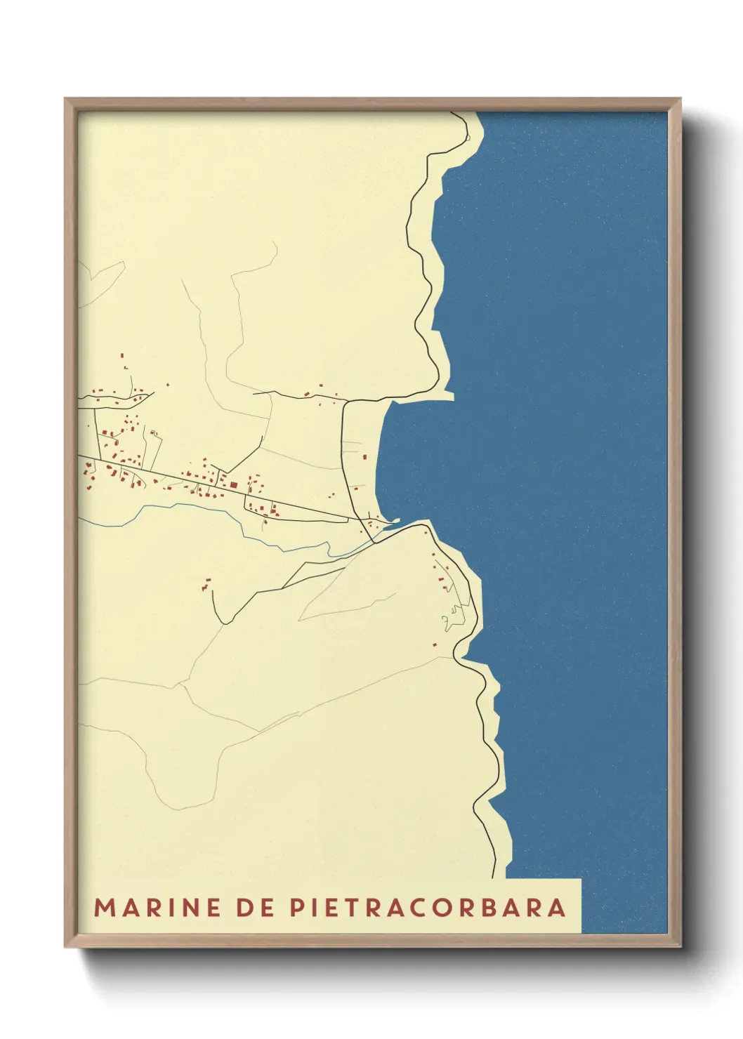 Un poster carte Marine de Pietracorbara