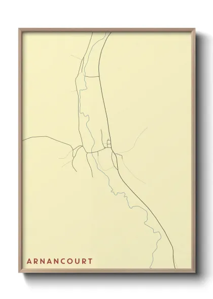 Une affiche de carte sur Arnancourt