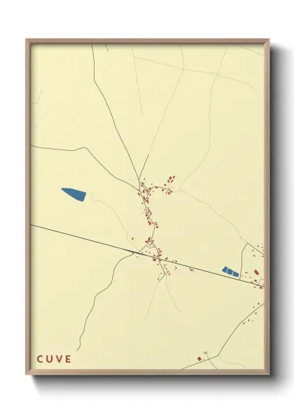 Une affiche de carte sur Cuve
