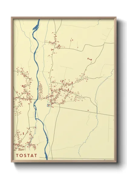 Une affiche de carte sur Tostat