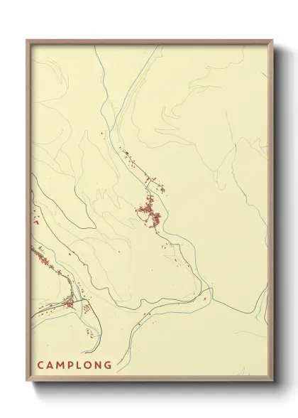 Une affiche de carte sur Camplong