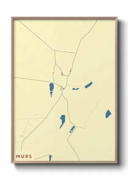 Une affiche de carte sur Murs