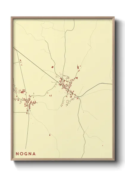 Une affiche de carte sur Nogna