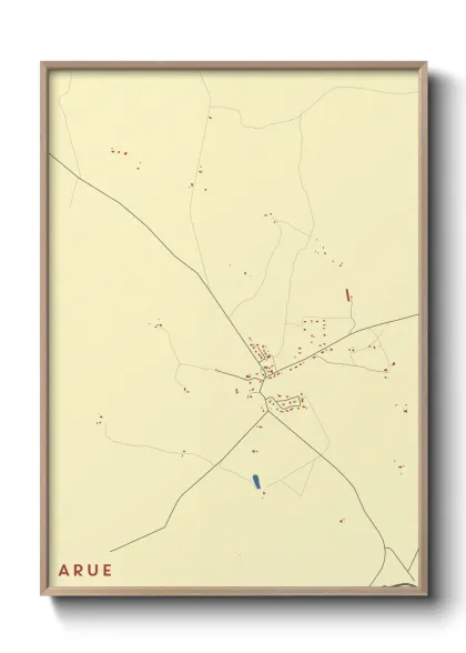 Une affiche de carte sur Arue
