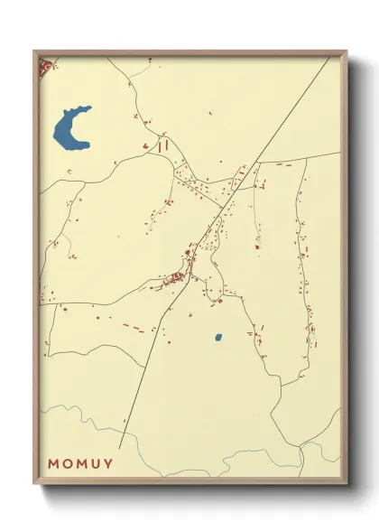 Une affiche de carte sur Momuy