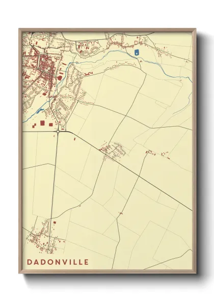 Une affiche de carte sur Dadonville