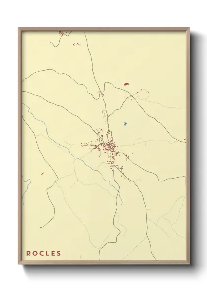 Une affiche de carte sur Rocles