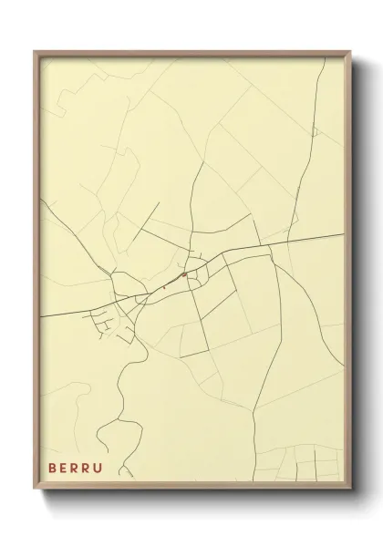 Une affiche de carte sur Berru