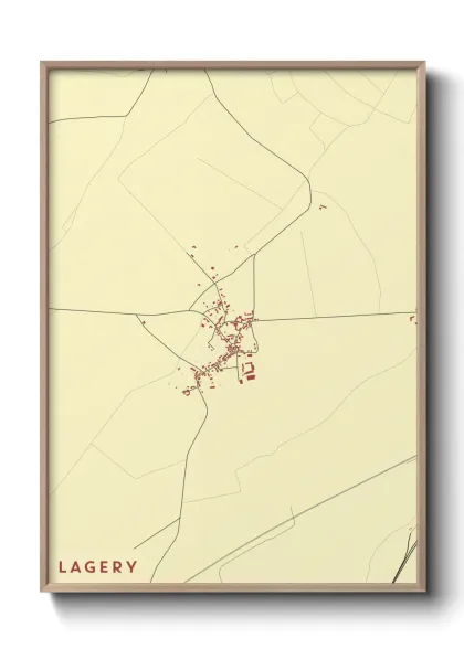 Une affiche de carte sur Lagery