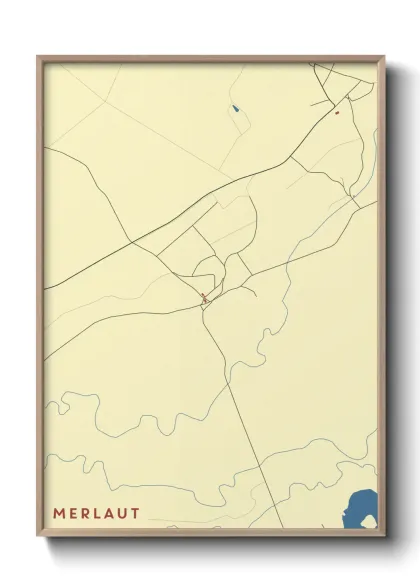 Une affiche de carte sur Merlaut