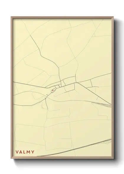 Une affiche de carte sur Valmy