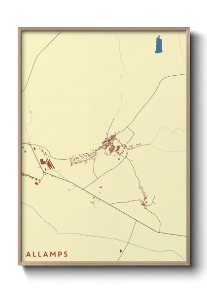 Une affiche de carte sur Allamps