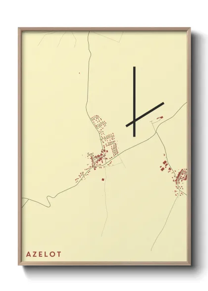 Une affiche de carte sur Azelot