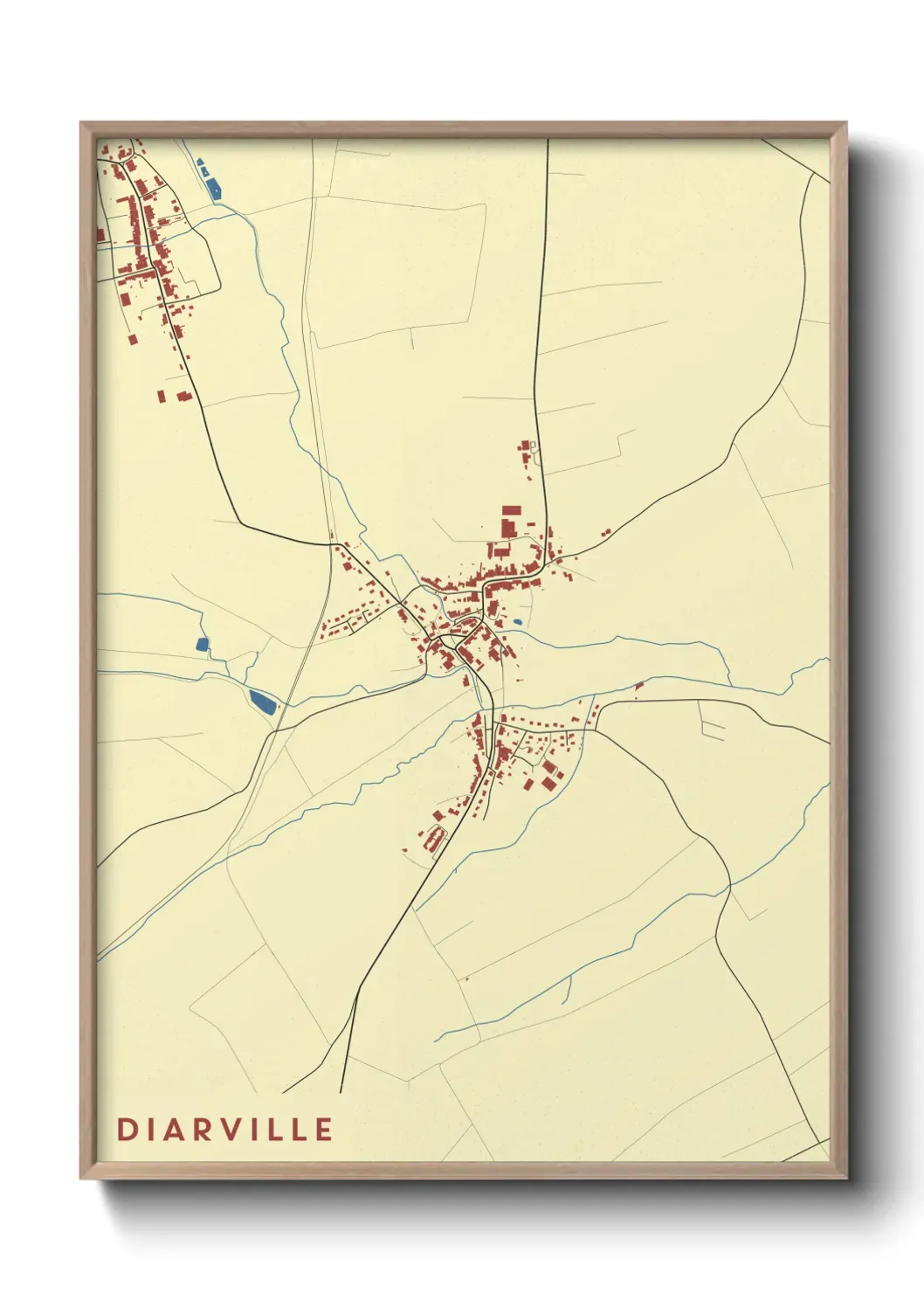 Un poster carte Diarville