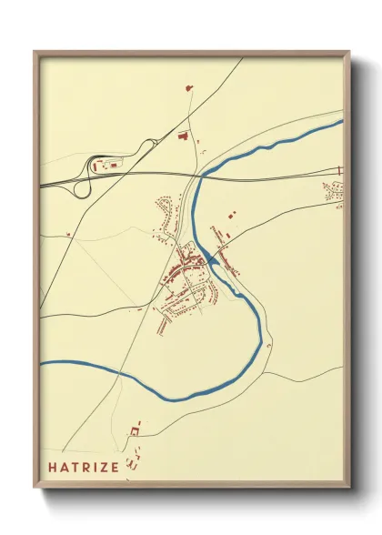 Une affiche de carte sur Hatrize