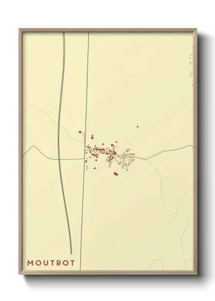 Une affiche de carte sur Moutrot