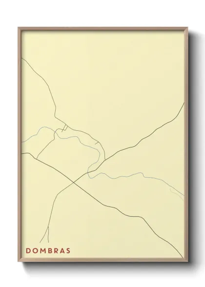 Une affiche de carte sur Dombras