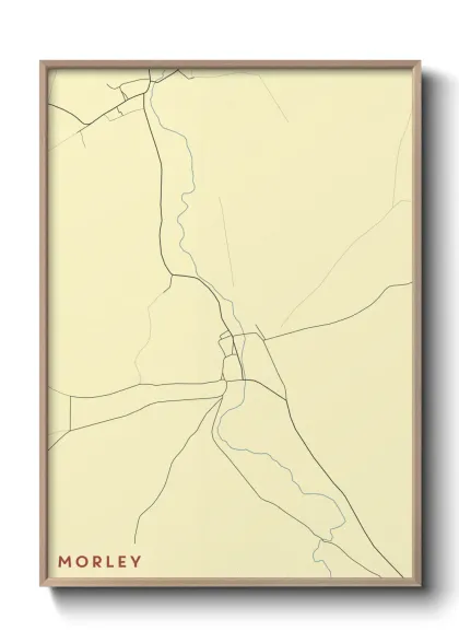 Une affiche de carte sur Morley