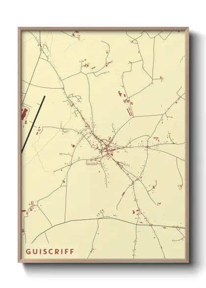 Une affiche de carte sur Guiscriff