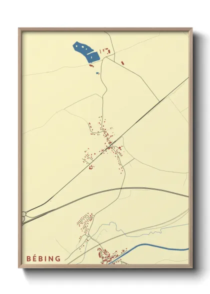 Une affiche de carte sur Bébing