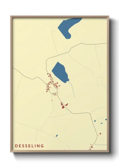 Une affiche de carte sur Desseling