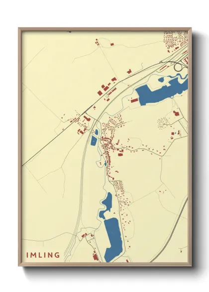 Une affiche de carte sur Imling