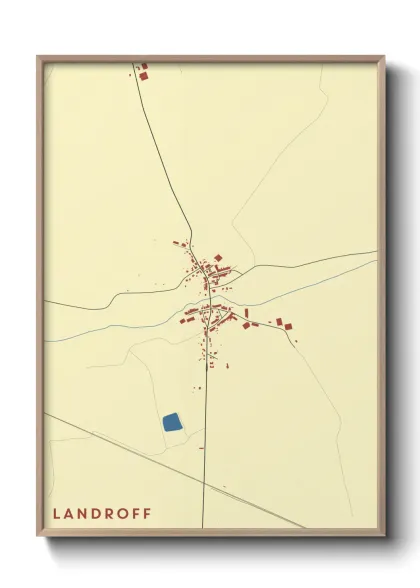 Une affiche de carte sur Landroff