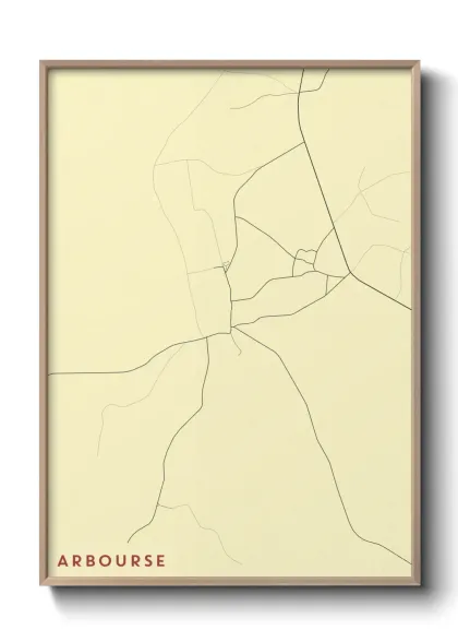 Une affiche de carte sur Arbourse