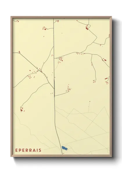 Une affiche de carte sur Eperrais