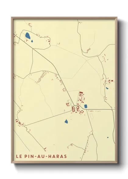 Une affiche de carte sur Le Pin-au-Haras