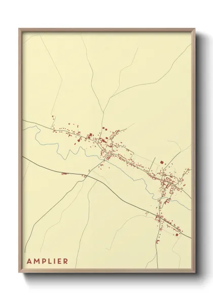 Une affiche de carte sur Amplier