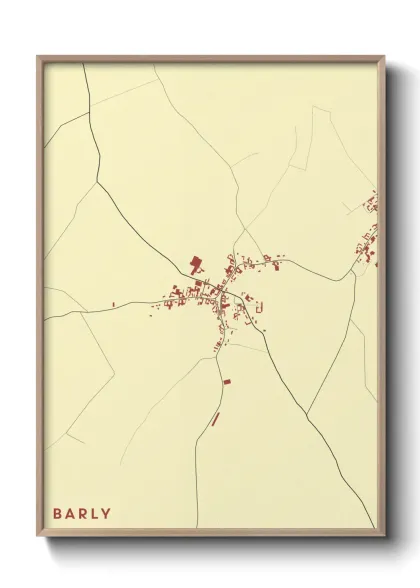 Une affiche de carte sur Barly