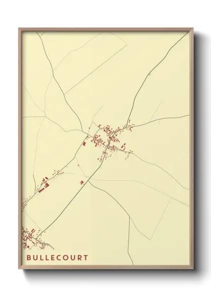 Une affiche de carte sur Bullecourt